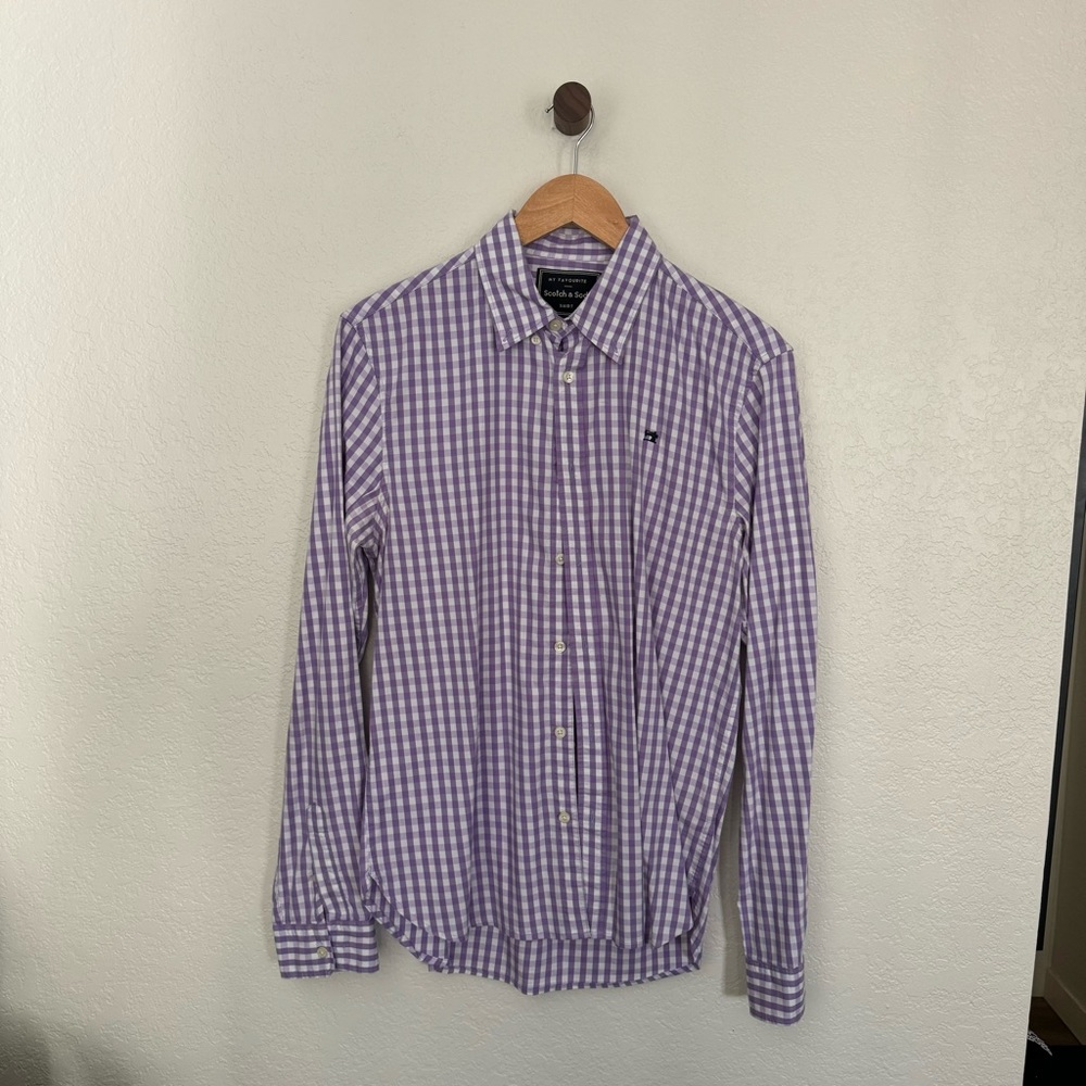 SCOTCH AND SODA My favorite shirt - purple and white plaid